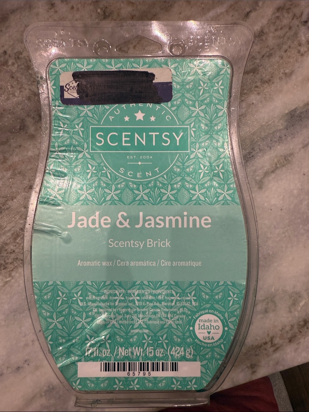 Scentsy Jade & Jasmine Brick - Teal